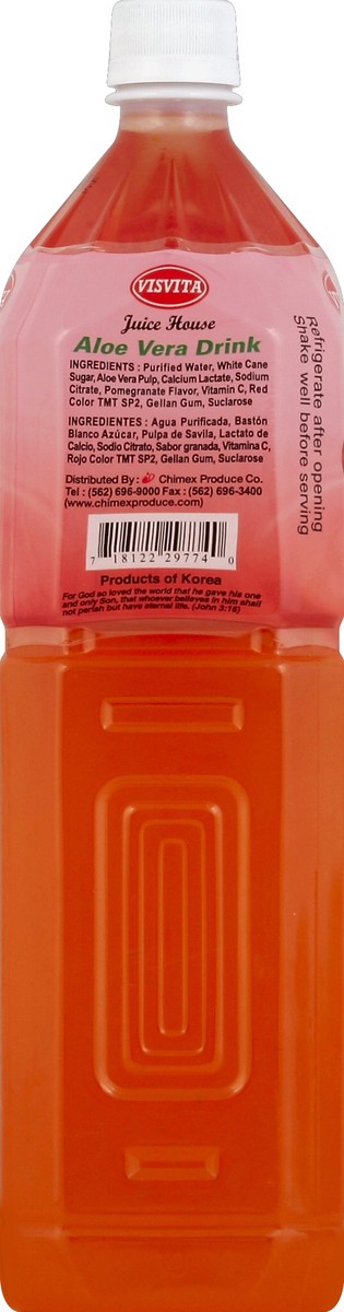 slide 6 of 6, Visvita Drink Aloe Vera Pomegranate, 50.7 fl oz