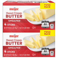 slide 5 of 29, Meijer Unsalted Butter Sticks, 8 Count, 8 ct