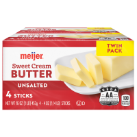 slide 21 of 29, Meijer Unsalted Butter Sticks, 8 Count, 8 ct