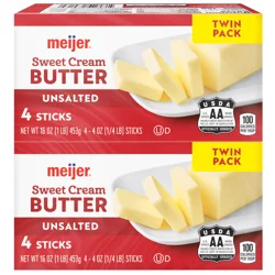 Meijer Unsalted Butter Sticks, 8 Count