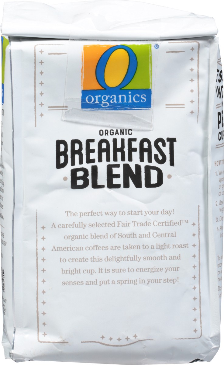 slide 5 of 9, O Organics Coffee, Organic, Ground, Light Roast, Breakfast Blend, 