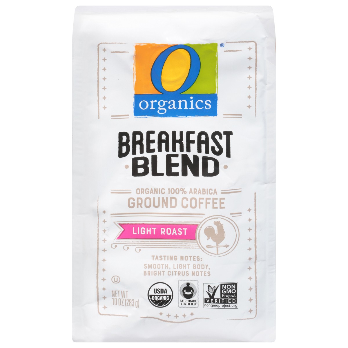 slide 1 of 9, O Organics Coffee, Organic, Ground, Light Roast, Breakfast Blend, 