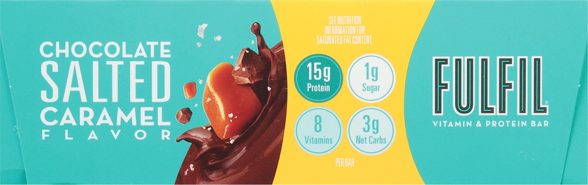 slide 6 of 9, Fulfil Chocolate Salted Caramel Flavor Protein Bar 12 - 1.41 oz Bars, 12 ct