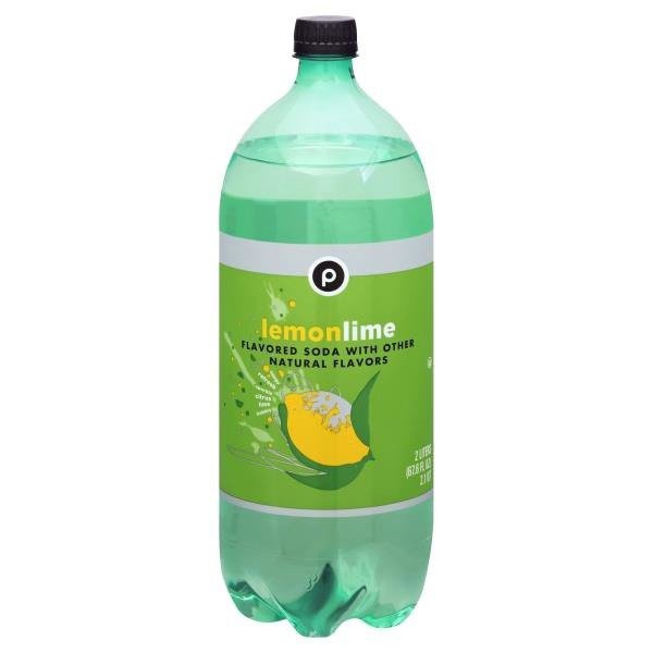 slide 1 of 1, Publix Lemon Lime Soda, 2 liter