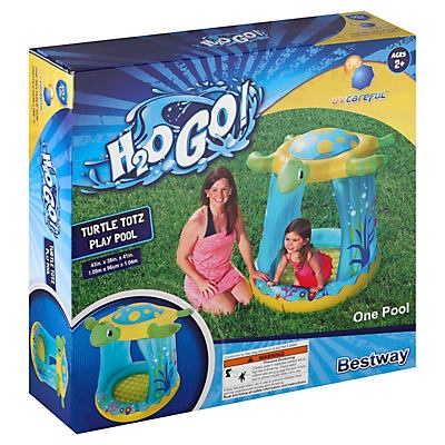slide 1 of 1, Bestway H2O Go Turtle Totz Play Pool, 1 ct