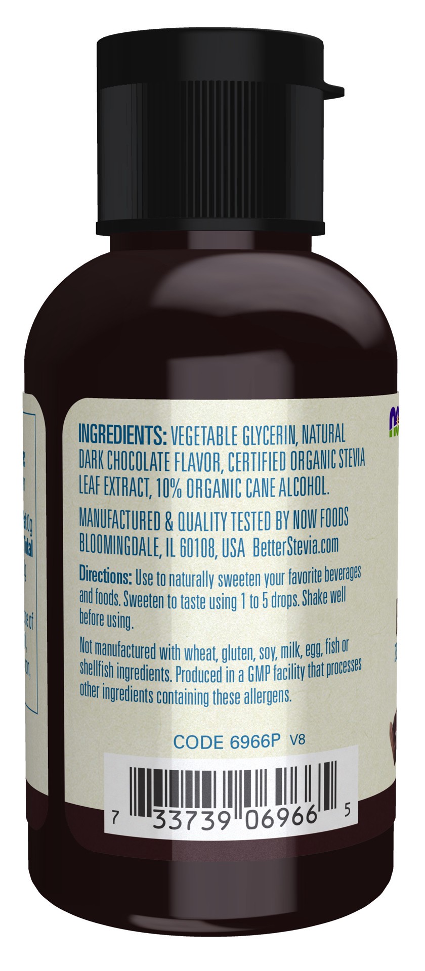 slide 4 of 4, NOW Natural Foods BetterStevia Dark Chocolate - 2 fl. oz., 2 fl oz