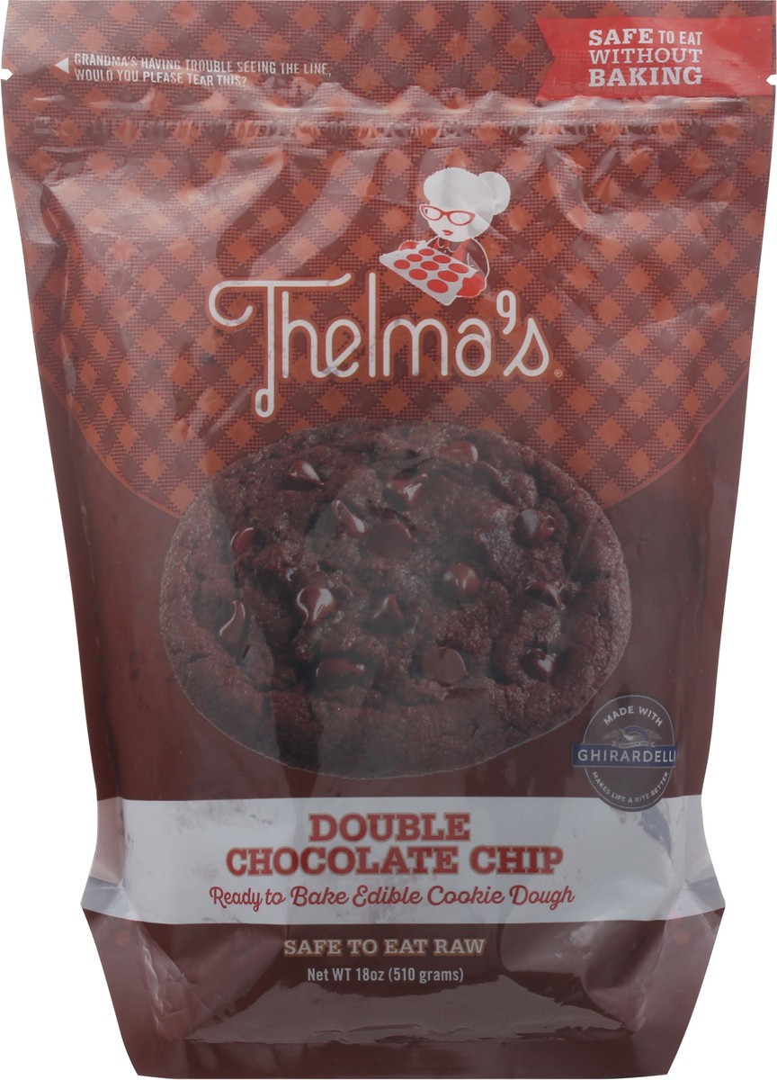 slide 7 of 9, Thelma's Double Chocolate Chip Cookie Dough 18 oz, 18 oz