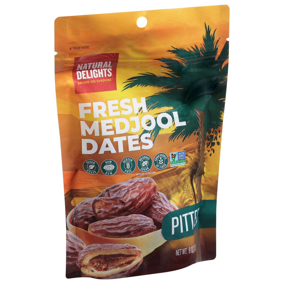slide 2 of 9, Natural Delights Pitted Medjool Dates 8 oz, 8 oz