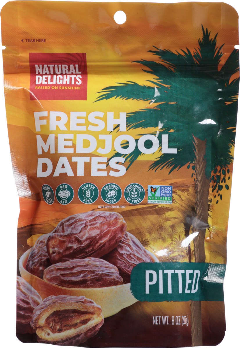 slide 5 of 9, Natural Delights Pitted Medjool Dates 8 oz, 8 oz