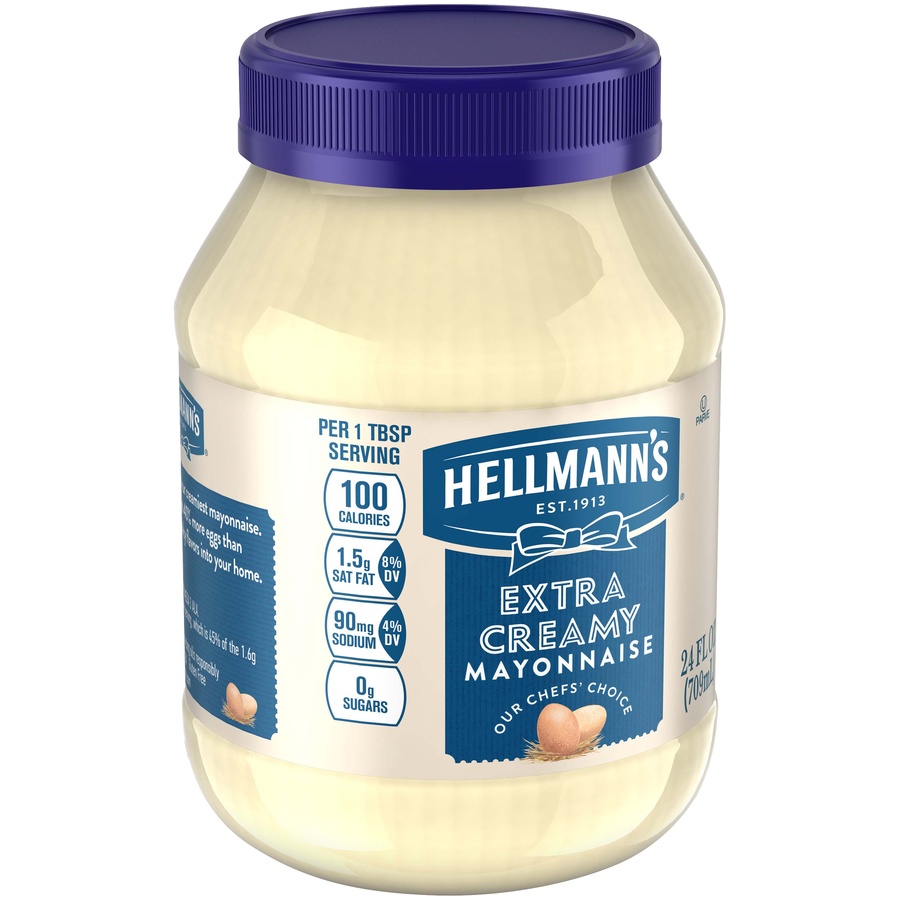 slide 2 of 5, Hellmann's Extra Creamy Mayonnaise, 24 fl oz