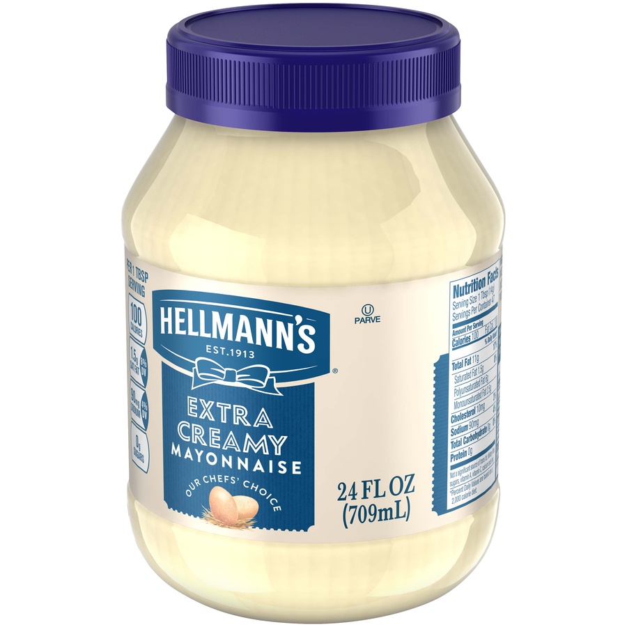 slide 3 of 5, Hellmann's Extra Creamy Mayonnaise, 24 fl oz