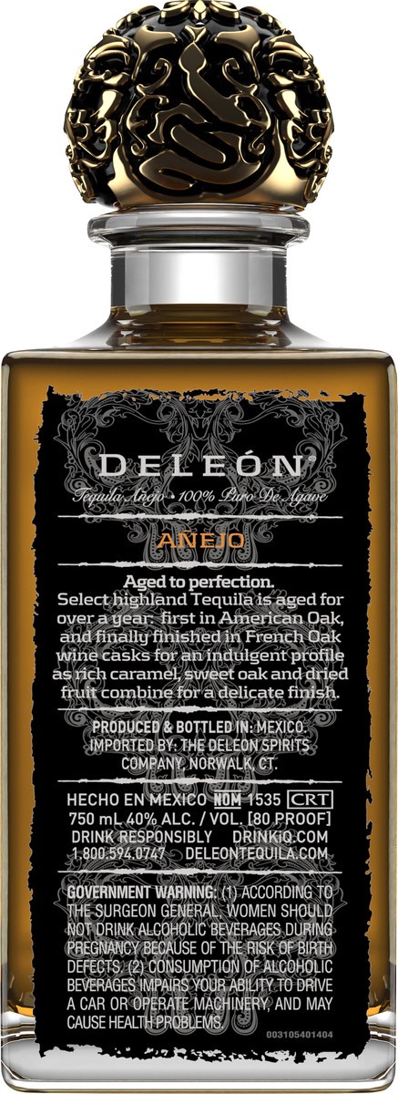 slide 3 of 4, DeLeon DeLéon Añejo Tequila, 750 mL (80 Proof), 750 ml