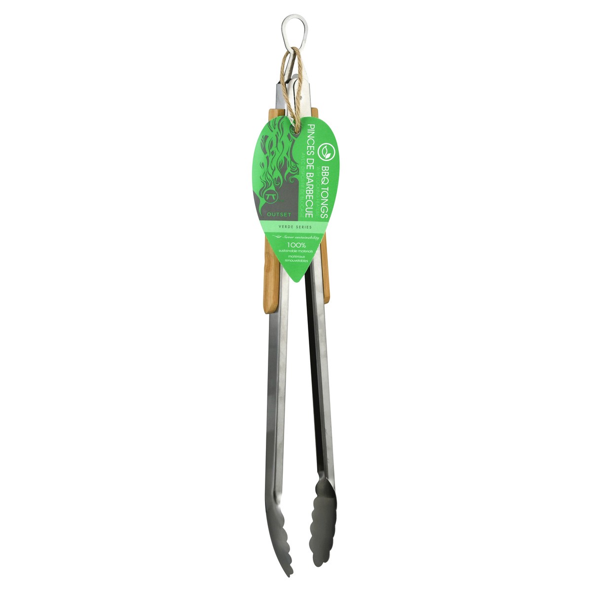 slide 10 of 10, Outset Verde Series BBQ Tongs 1 ea, 1 ct