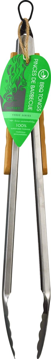 slide 9 of 10, Outset Verde Series BBQ Tongs 1 ea, 1 ct