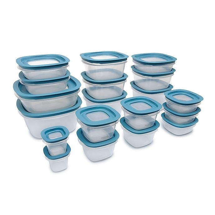 slide 1 of 5, Rubbermaid Flex & Seal Food Storage Set with Easy Find Lids, 38 ct