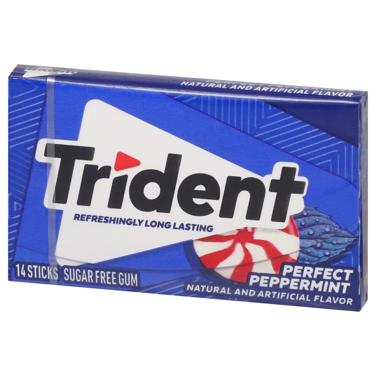 slide 7 of 15, Trident Gum Sugar Free Peppermint, 14 ct