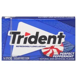 Trident Sugar Free Perfect Peppermint Gum 14 ea