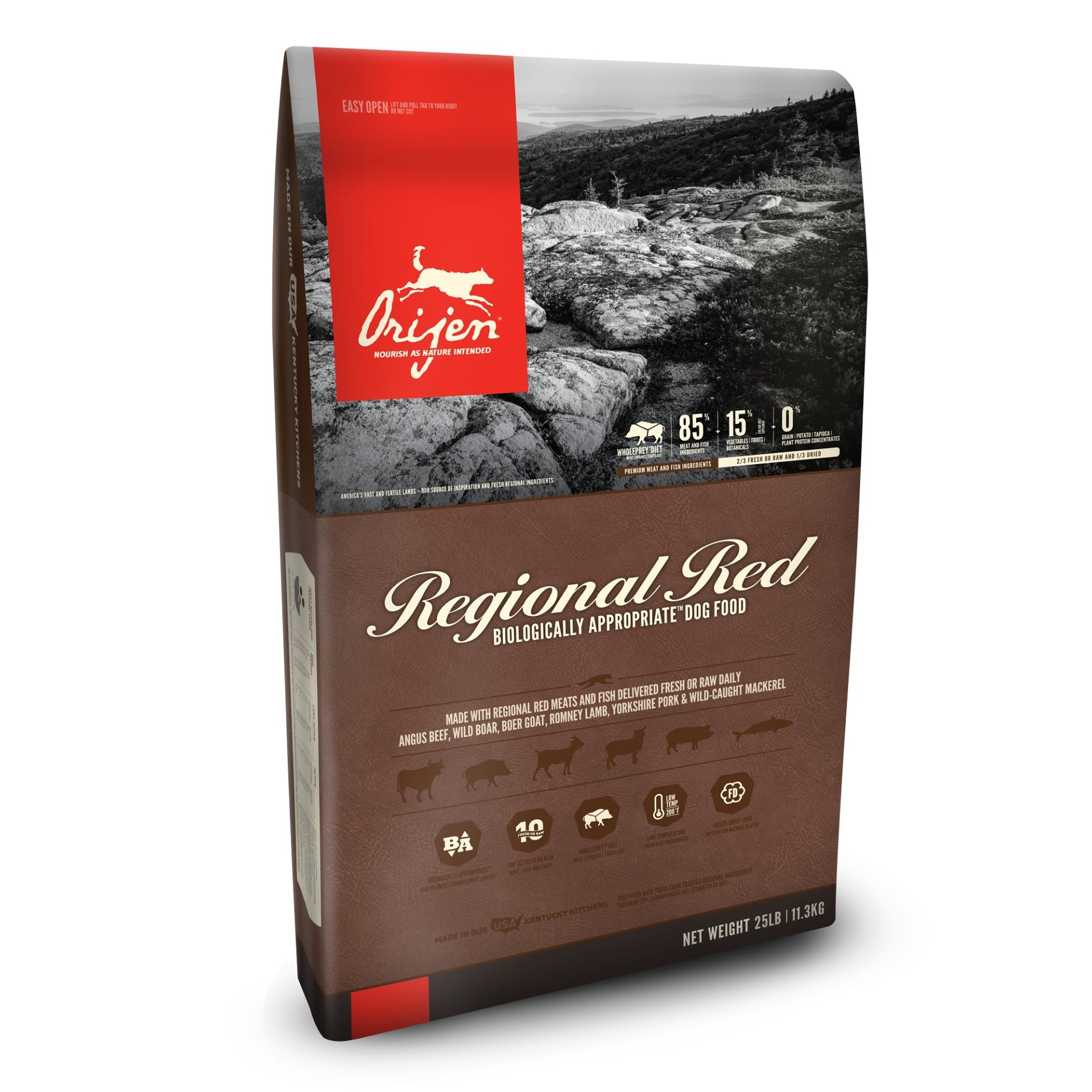 slide 1 of 1, Orijen Regional Red Dry Dog Food, 25 lb