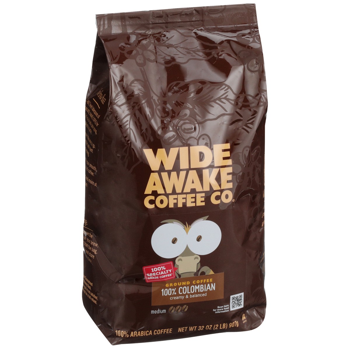 slide 6 of 12, Wide Awake Coffee Co. Medium Roast 100% Colombian 100% Arabica Ground Coffee - 32 oz, 32 oz
