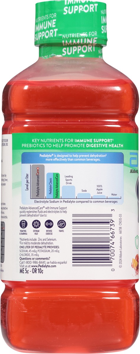 slide 11 of 14, Pedialyte Cherry Punch Electrolyte Solution 33.8 fl oz, 33.80 fl oz