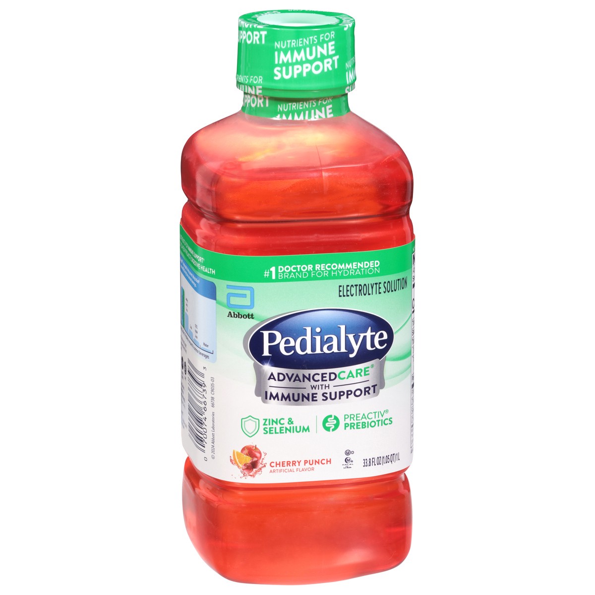 slide 13 of 14, Pedialyte Cherry Punch Electrolyte Solution 33.8 fl oz, 33.80 fl oz