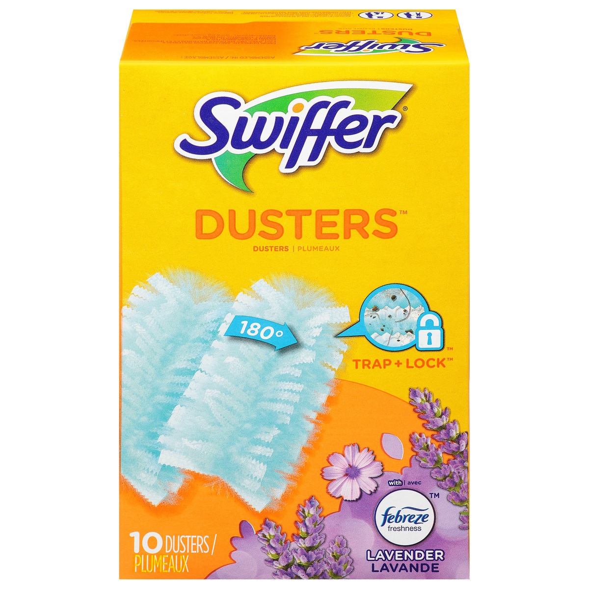 slide 1 of 1, Swiffer 180 Degrees Lavender Dusters 10 ea Box, 10 ct