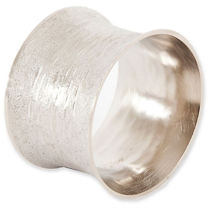 slide 1 of 3, Saro Lifestyle Classic Design Napkin Rings - Silver, 4 ct