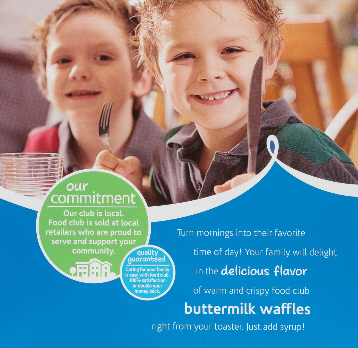 slide 4 of 9, Food Club Family Size Buttermilk Waffles 24 ea, 24 ct