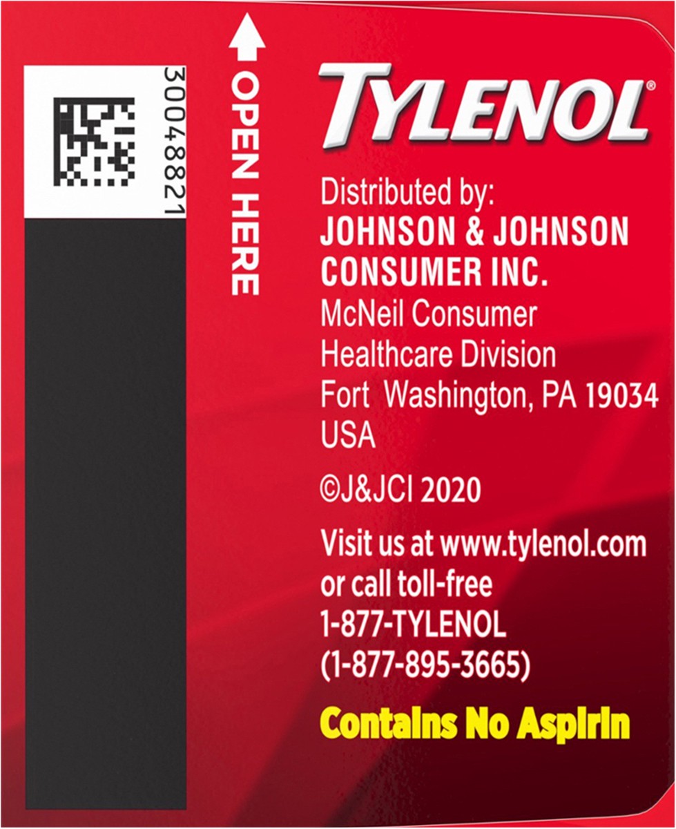 slide 4 of 8, Tylenol Extra Strength Caplets with 500 mg Acetaminophen, Pain Reliever & Fever Reducer, Acetaminophen For Minor Arthritis Pain, Headache, Backache & Menstrual Pain Relief, 24 Ct, 24 ct