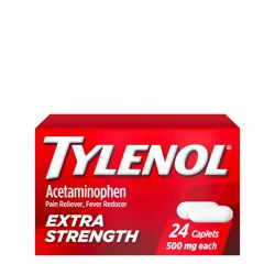 Tylenol Extra Strength 500mg Acetaminophen Caplets, 24 Ct