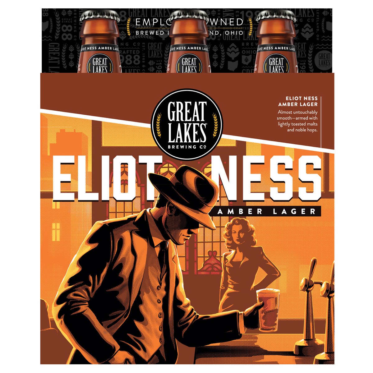 slide 1 of 5, Great Lakes Brewing Co. Great Lakes Eliot Ness Amber Lager 6 pack 12 oz, 6.1% ABV, 6 ct; 12 oz