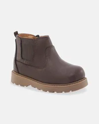Oshkosh Toddler Boy Ankle Boots - Brown Brown 12
