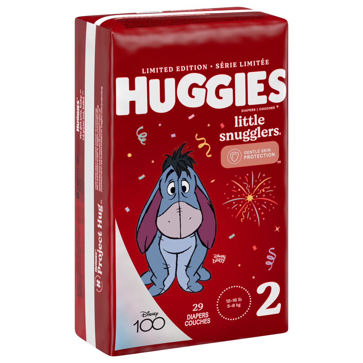 slide 6 of 9, Huggies Little Snugglers Baby Diapers, Size 2 (12-18 lbs), 29 Ct, 29 ct