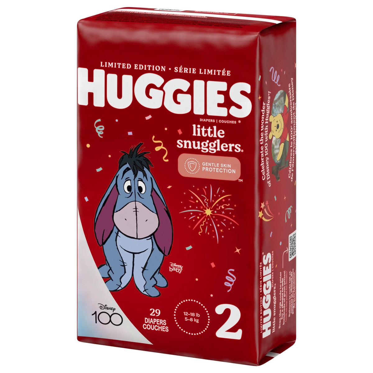 slide 2 of 9, Huggies Little Snugglers Baby Diapers, Size 2 (12-18 lbs), 29 Ct, 29 ct