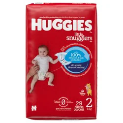 Huggies Little Snugglers Baby Diapers, Size 2 (12-18 lbs), 29 Ct