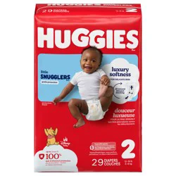 Huggies Little Snugglers Baby Diapers, Size 2 (12-18 lbs), 29 Ct