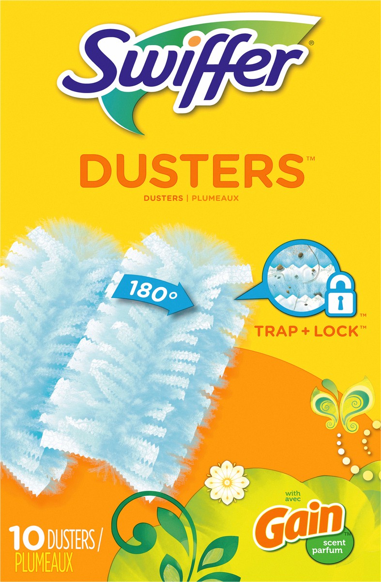 slide 3 of 3, Swiffer Dusters Multi-Surface Refills, with Gain Original Scent, 10 count, 10 ct