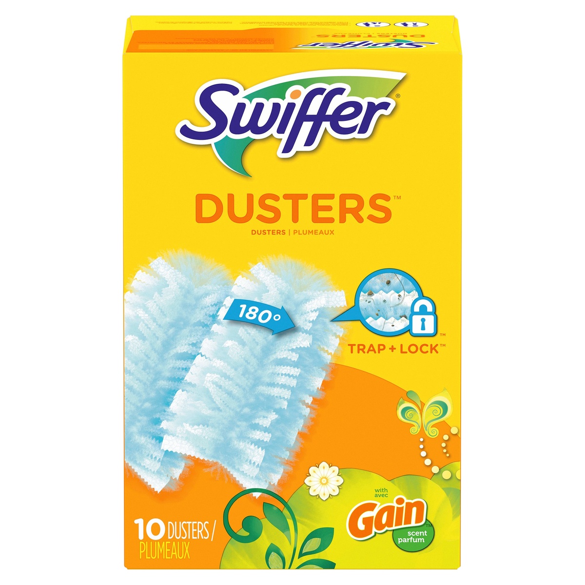 slide 1 of 2, Swiffer Dusters Multi-Surface Refills, with Gain Original Scent, 10 count, 10 ct