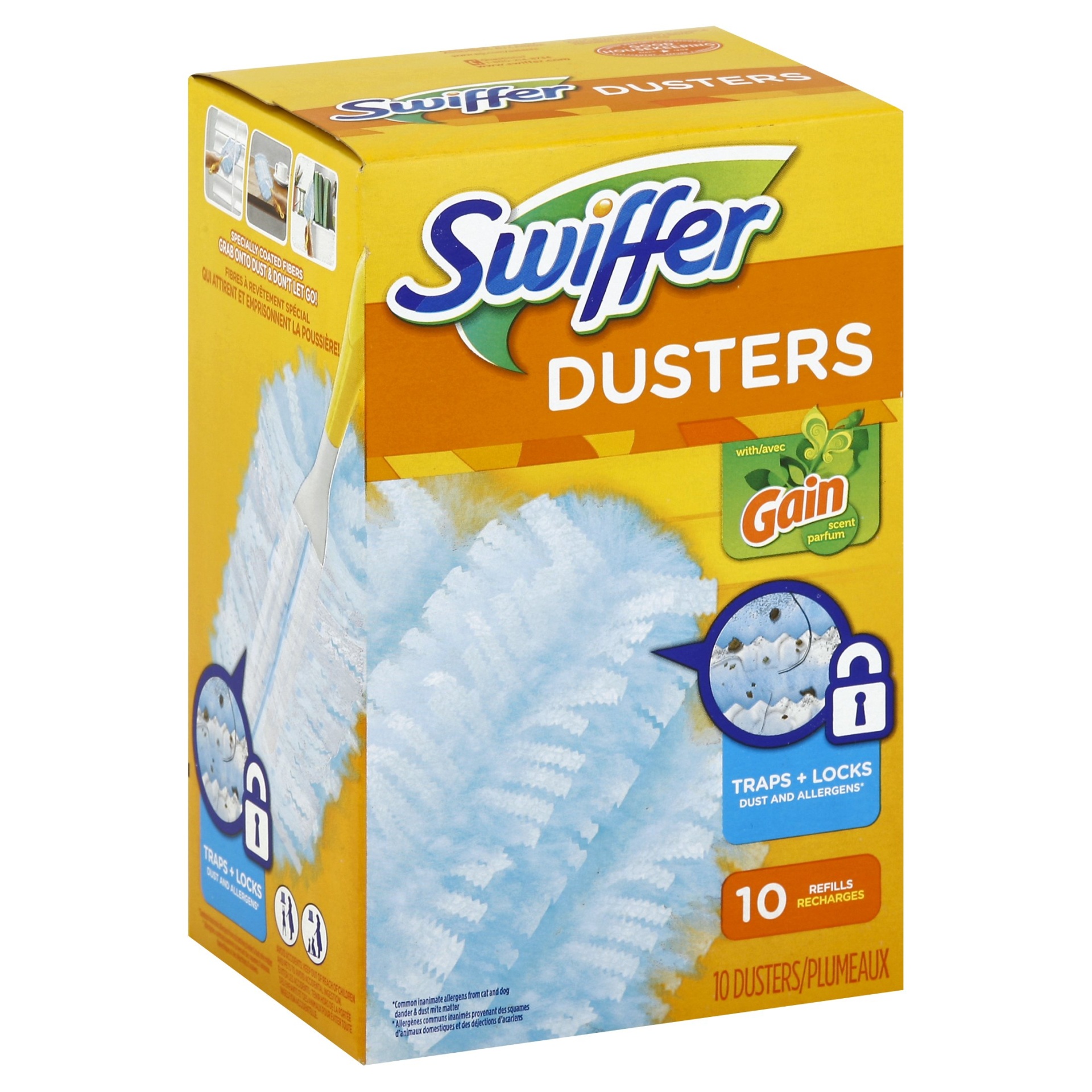 slide 1 of 2, Swiffer With Gain Scent Dusters, 10 ct