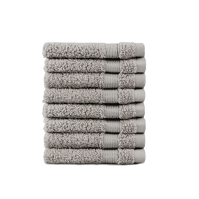 slide 1 of 2, SALT Washcloths - Grey, 8 ct