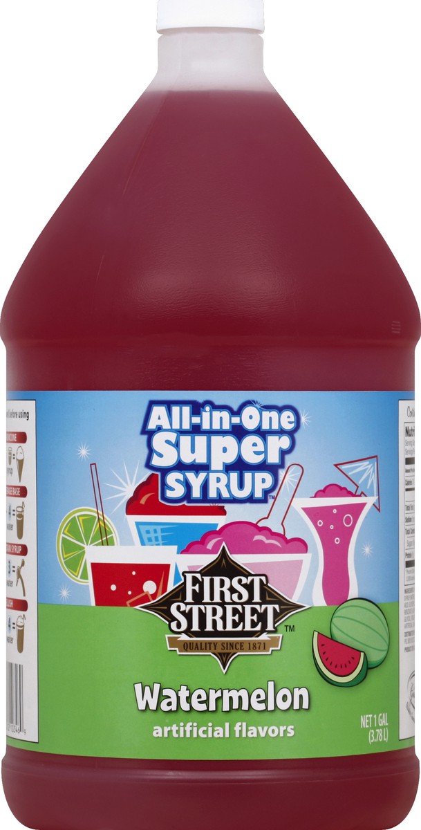 slide 2 of 6, First Street Watermelon Syrup - 1 gal, 1 gal