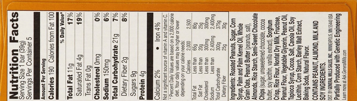 slide 4 of 6, Nature Valley Peanut Butter Chocolate Layered Granola Nut Bars, 6.9 oz