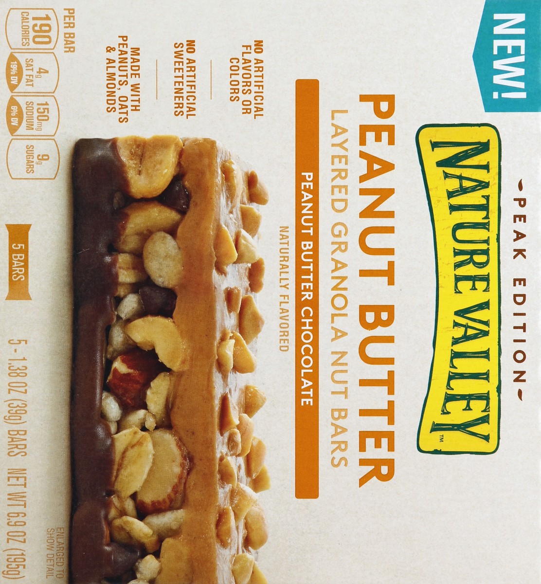 slide 2 of 6, Nature Valley Peanut Butter Chocolate Layered Granola Nut Bars, 6.9 oz