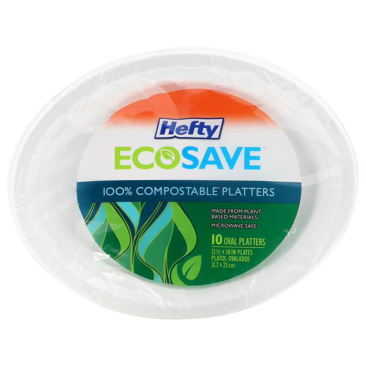 Hefty Platters Oval 100 Compostable 1 ct Shipt