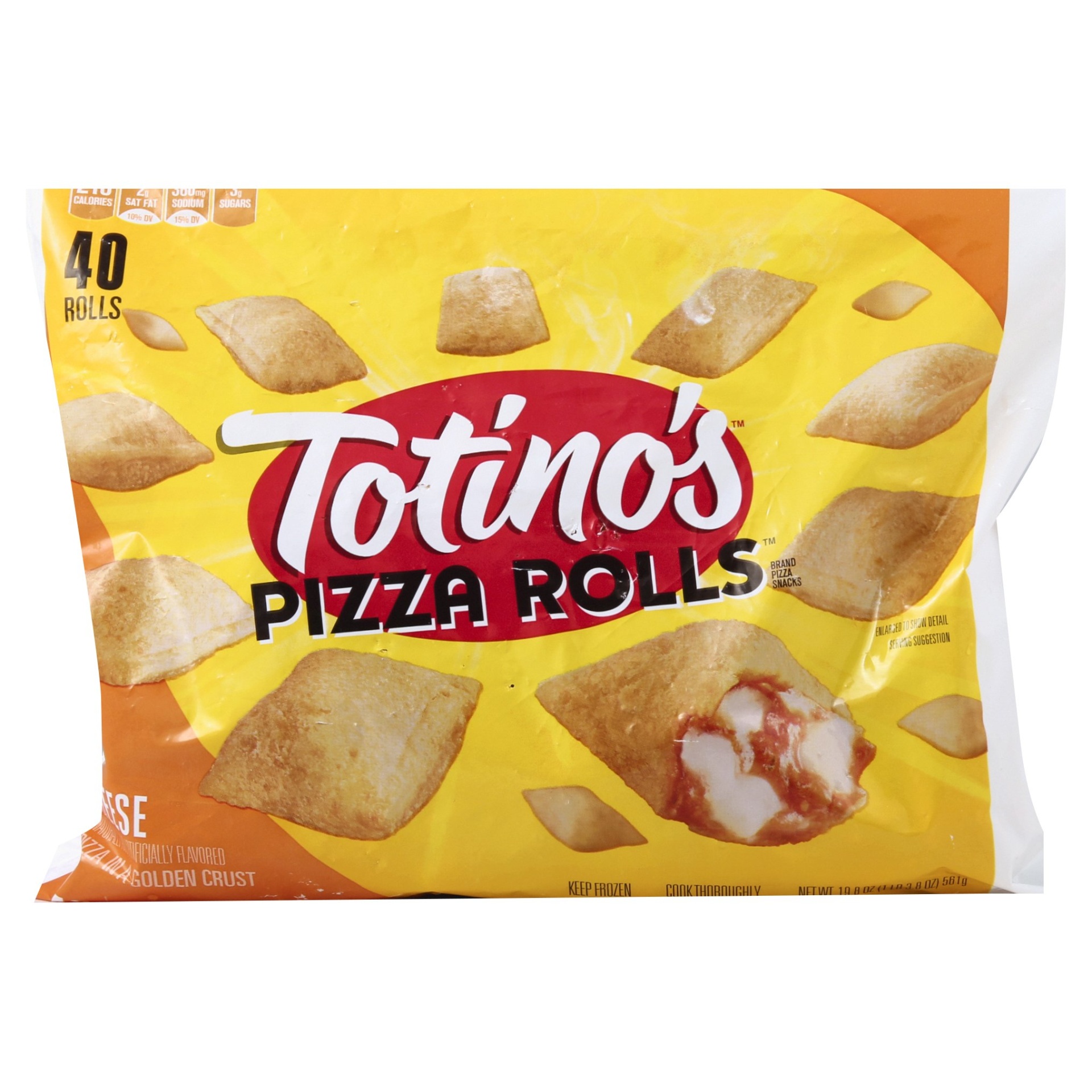 slide 1 of 1, Totino's Cheese Pizza Rolls, 40 ct; 19.8 oz