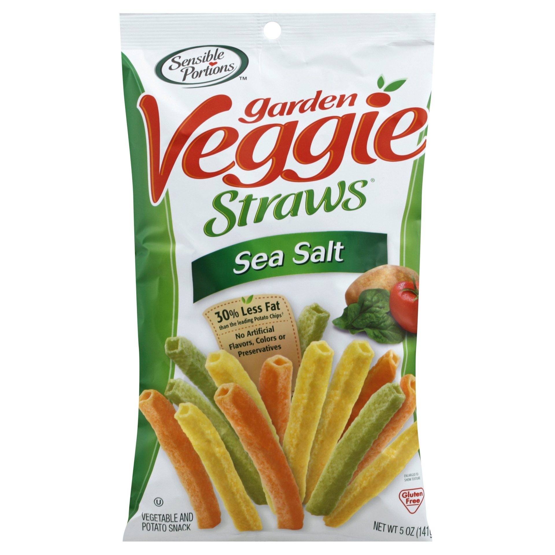 slide 1 of 16, Sensible Portions Sea Salt Garden Veggie Straws  , 5 oz