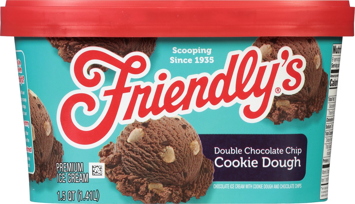 slide 2 of 9, Friendly's Double Chocolate Chip Cookie Dough Ice Cream, 48 fl oz