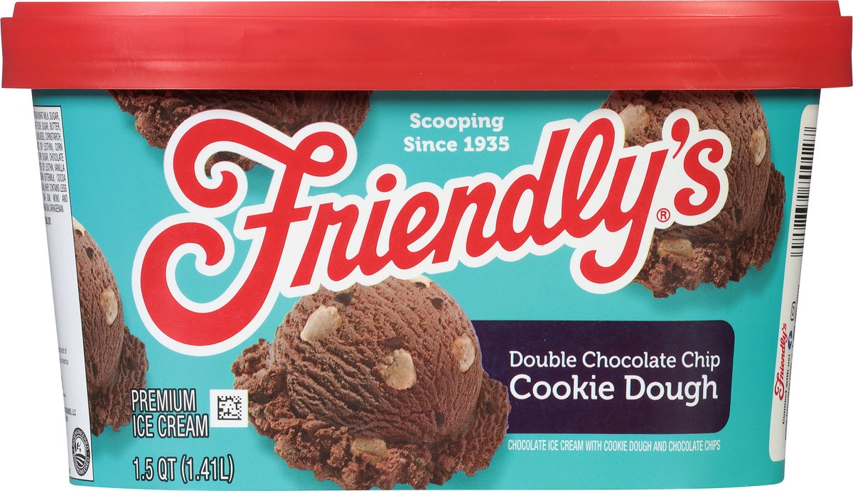 slide 8 of 9, Friendly's Double Chocolate Chip Cookie Dough Ice Cream, 48 fl oz