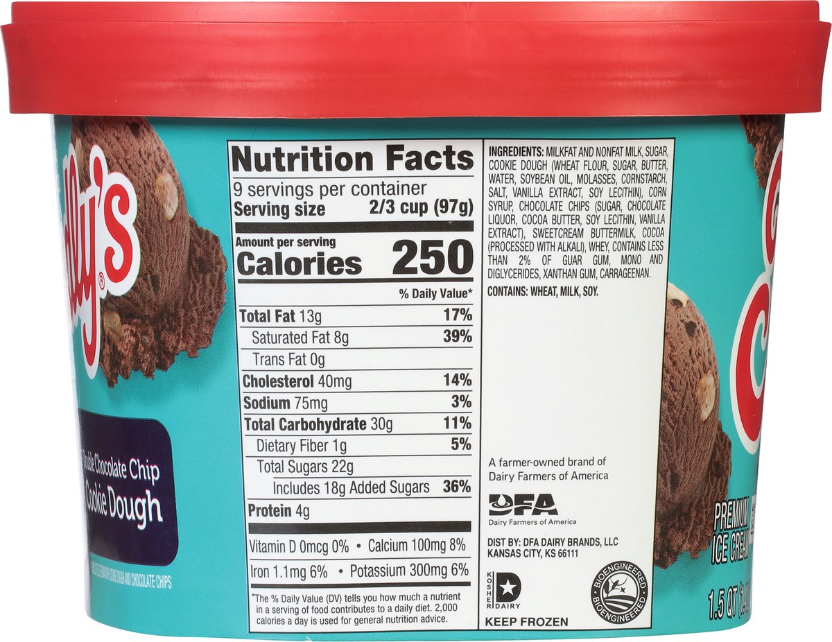 slide 4 of 9, Friendly's Double Chocolate Chip Cookie Dough Ice Cream, 48 fl oz