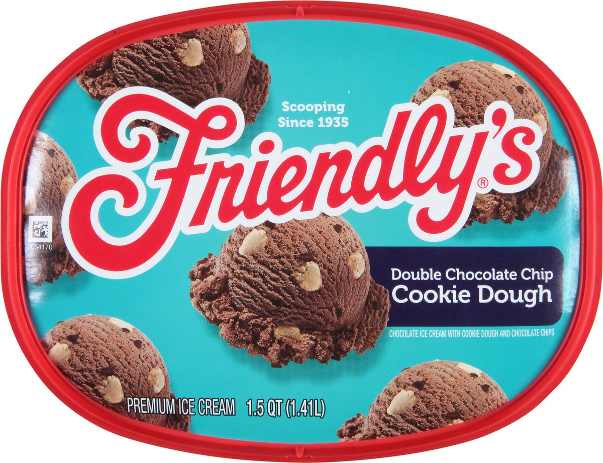 slide 6 of 9, Friendly's Double Chocolate Chip Cookie Dough Ice Cream, 48 fl oz